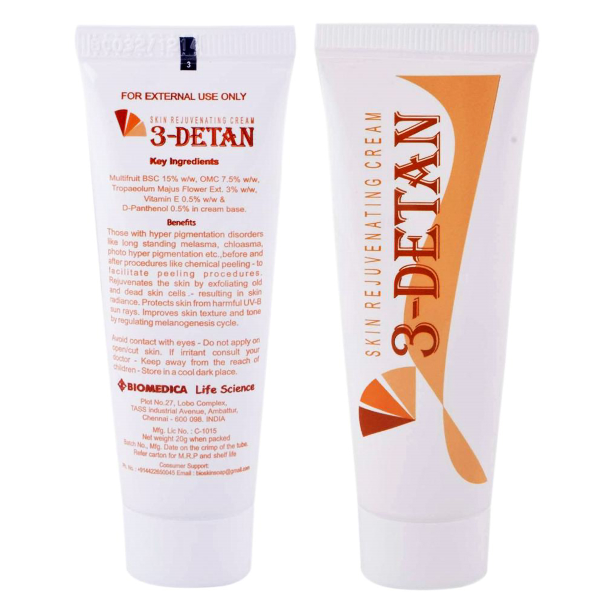 3-Detan 50Gm Cream, Pack of 1 Ointment 3-Detan 50Gm Cream, Pack of 1 Ointment