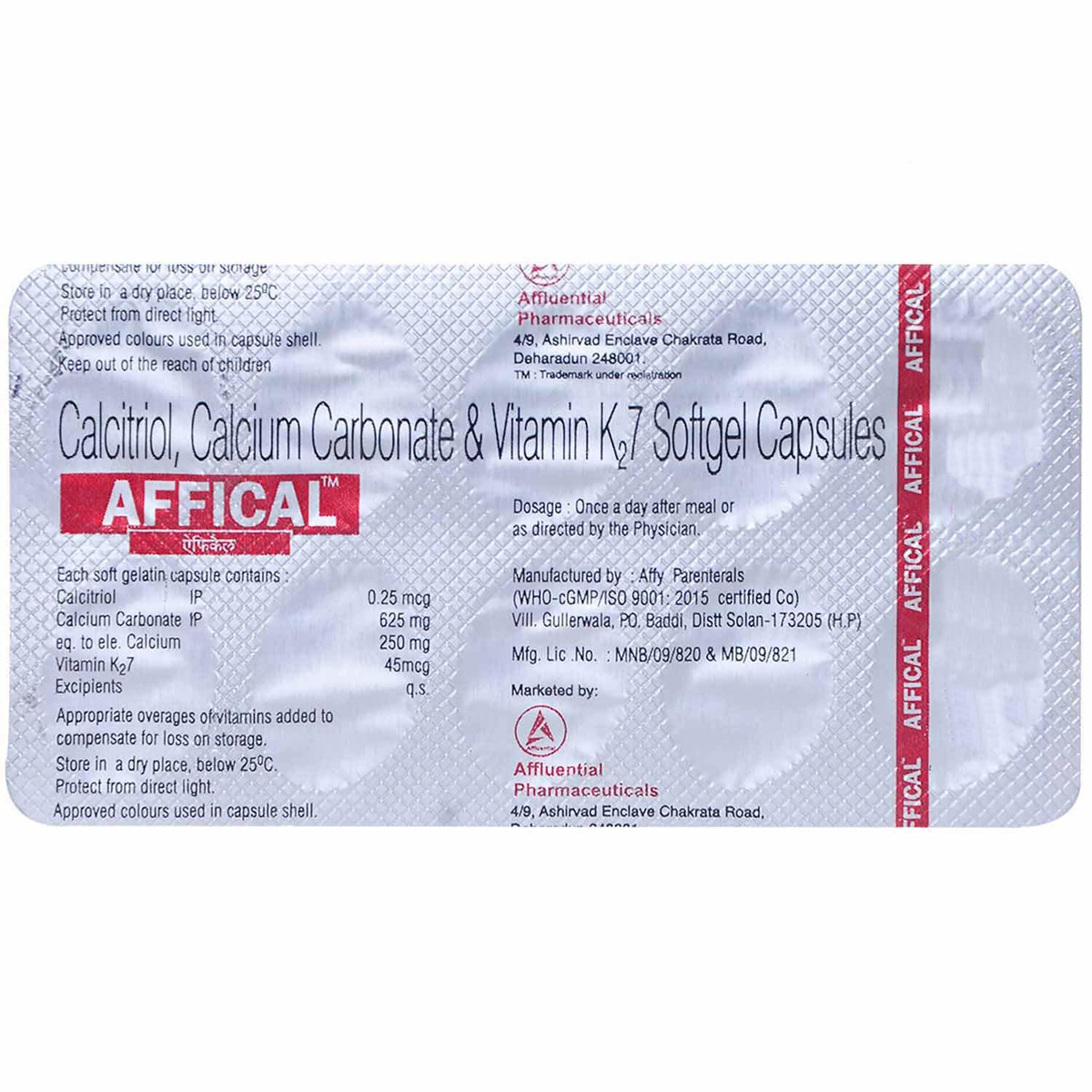 Affical Capsule 10's, Pack of 10 CapsuleS Affical Capsule 10's, Pack of 10 CapsuleS