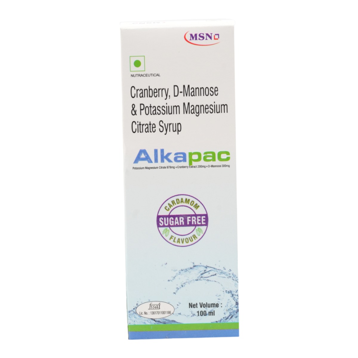 Alkapac Suagr Free Cardamom Syrup 100 ml, Pack of 1 Alkapac Suagr Free Cardamom Syrup 100 ml, Pack of 1
