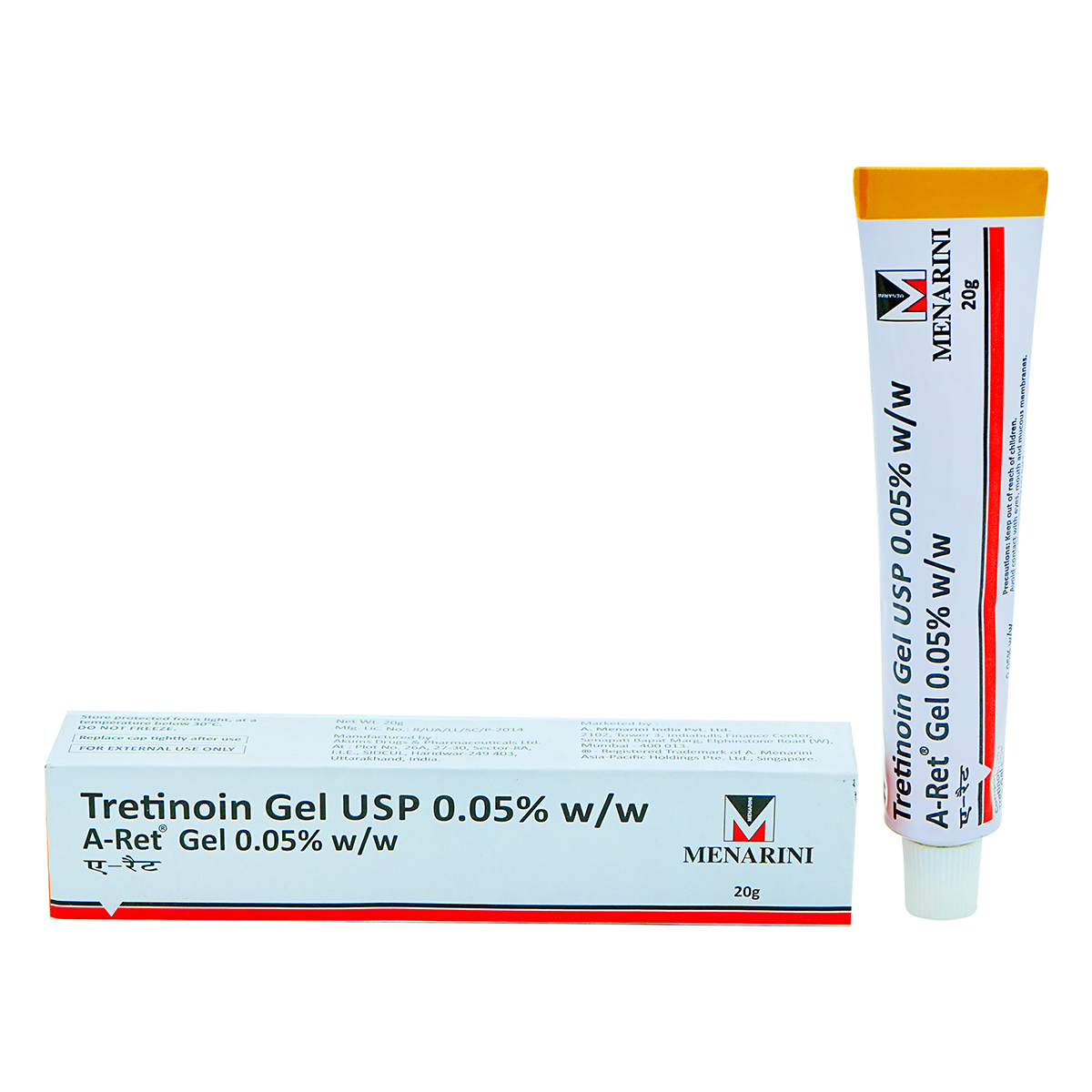 A-Ret 0.05% Gel 20 gm, Pack of 1 GEL A-Ret 0.05% Gel 20 gm, Pack of 1 GEL