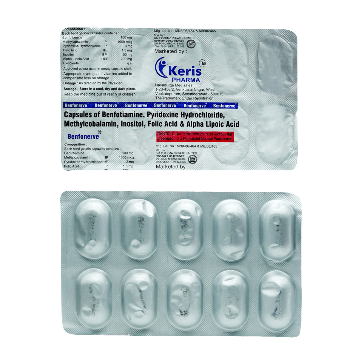 Benfonerve Capsule 10's, Pack of 10 CapsuleS Benfonerve Capsule 10's, Pack of 10 CapsuleS