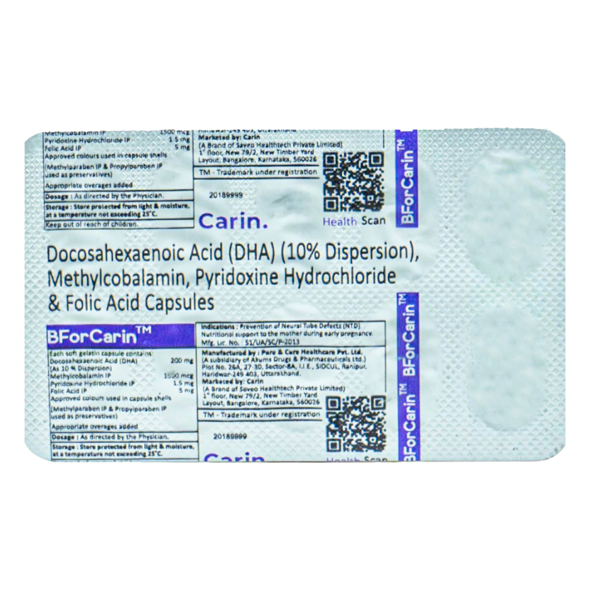 Bforcarin Capsule 10's, Pack of 10 CAPSULES Bforcarin Capsule 10's, Pack of 10 CAPSULES