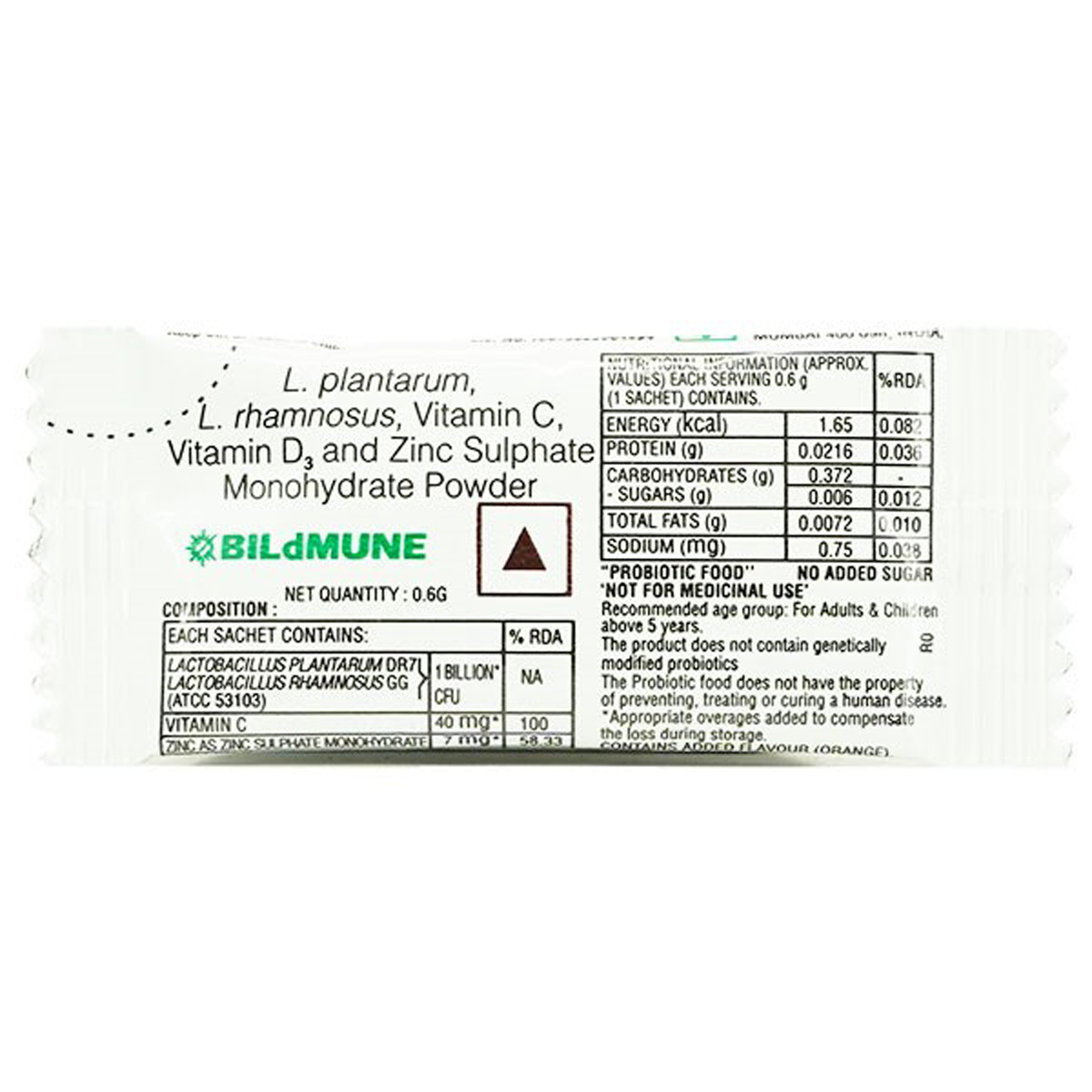Bildmune Sachet 0.6 gm, Pack of 1 Bildmune Sachet 0.6 gm, Pack of 1