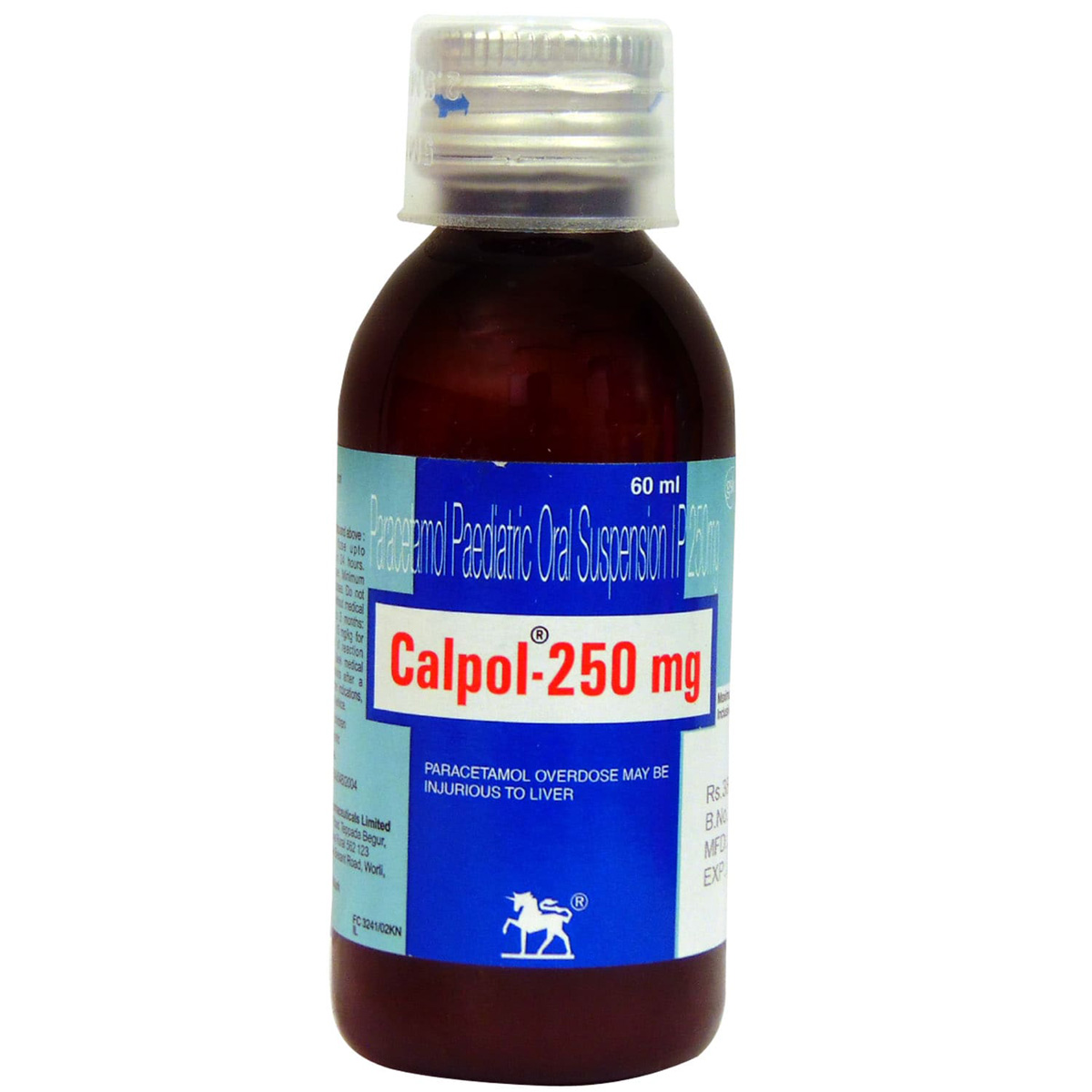 Calpol-250 mg Oral Suspension 60 ml, Pack of 1 Oral Suspension Calpol-250 mg Oral Suspension 60 ml, Pack of 1 Oral Suspension