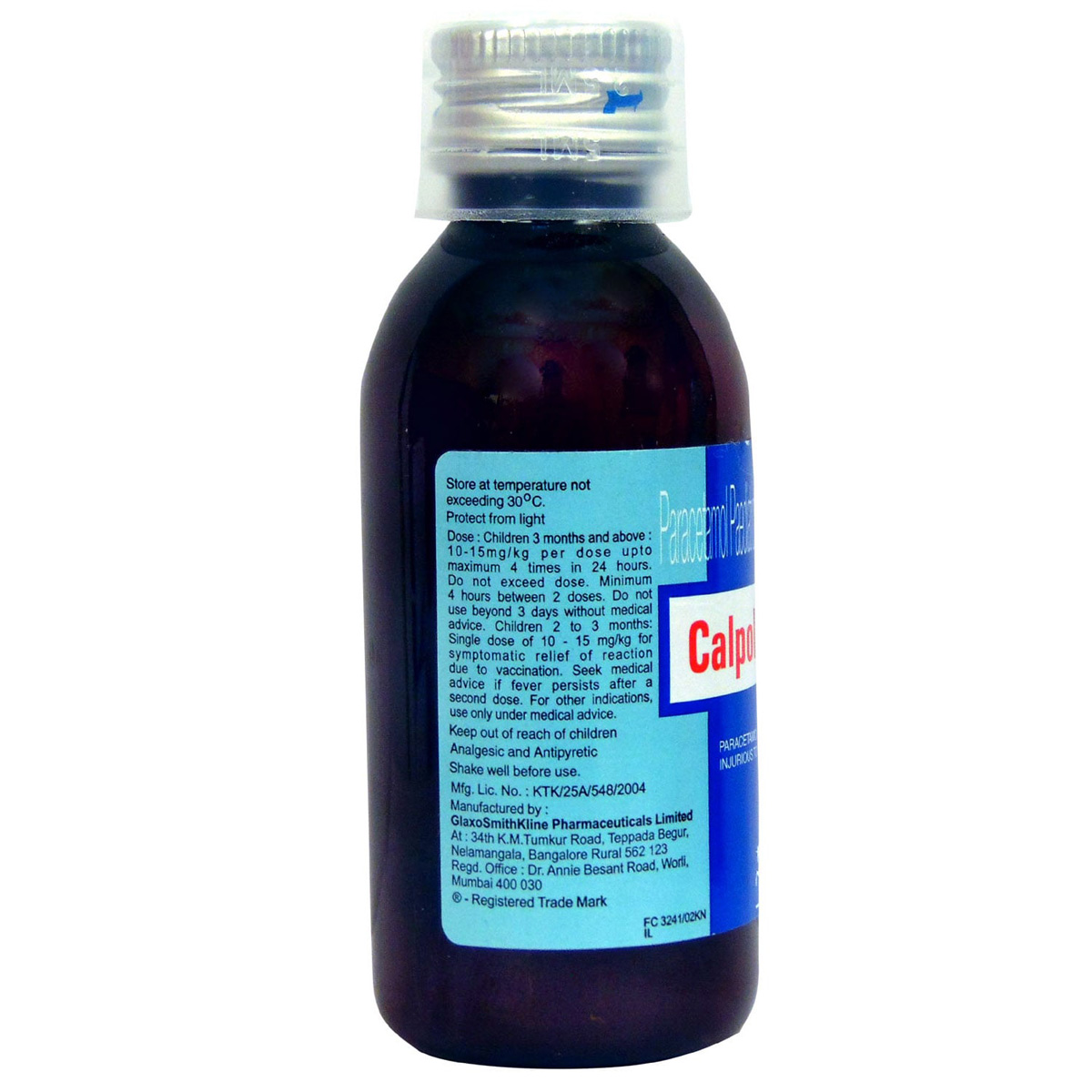 Calpol-250 mg Oral Suspension 60 ml, Pack of 1 Oral Suspension Calpol-250 mg Oral Suspension 60 ml, Pack of 1 Oral Suspension