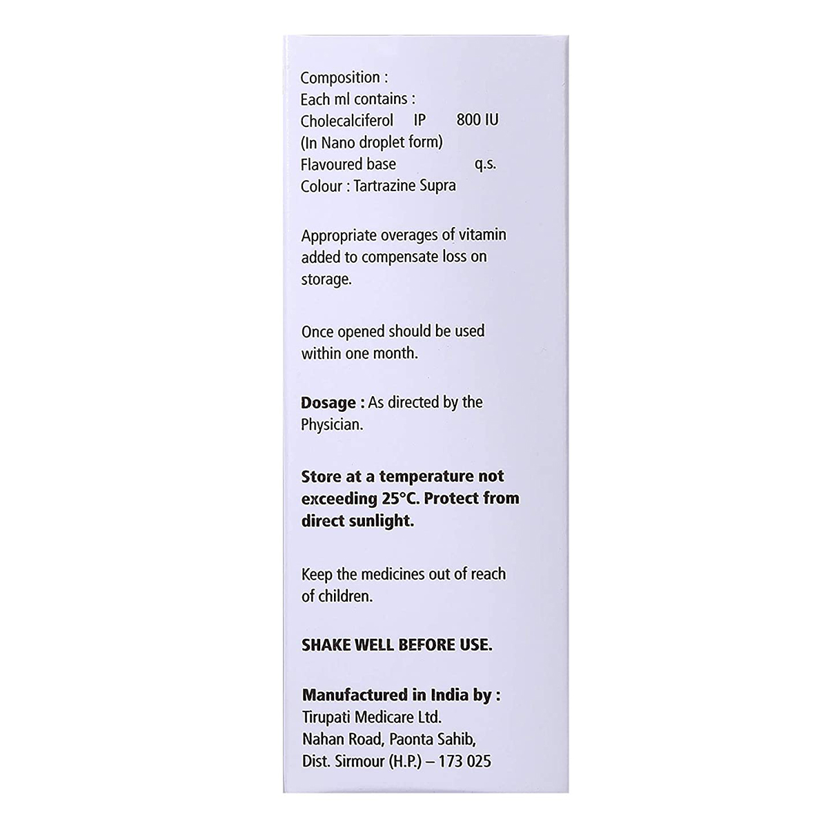 Calshine P Oral Drops 30 ml, Pack of 1 Calshine P Oral Drops 30 ml, Pack of 1