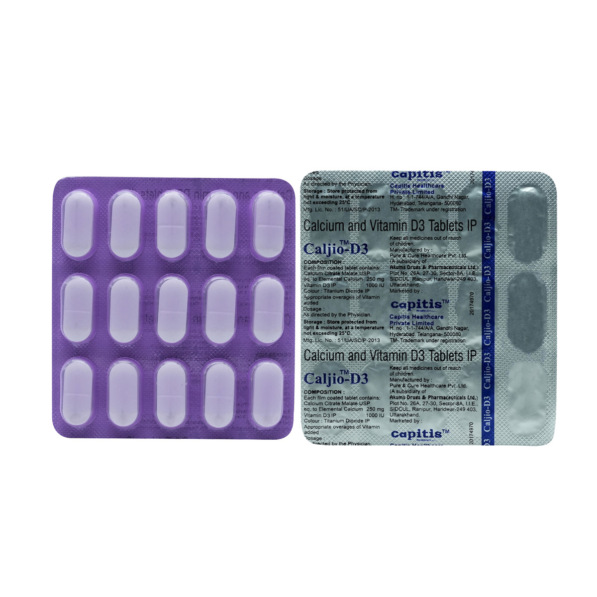 Caljio-D3 Tablet 15's, Pack of 15 Caljio-D3 Tablet 15's, Pack of 15