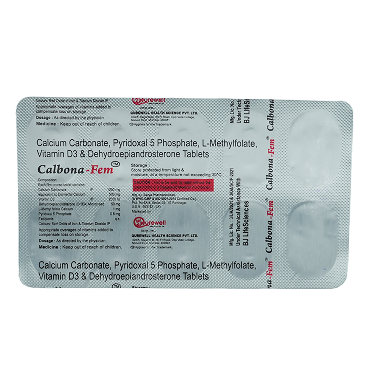 Calbona-Fem Tablet 10's, Pack of 10 Calbona-Fem Tablet 10's, Pack of 10