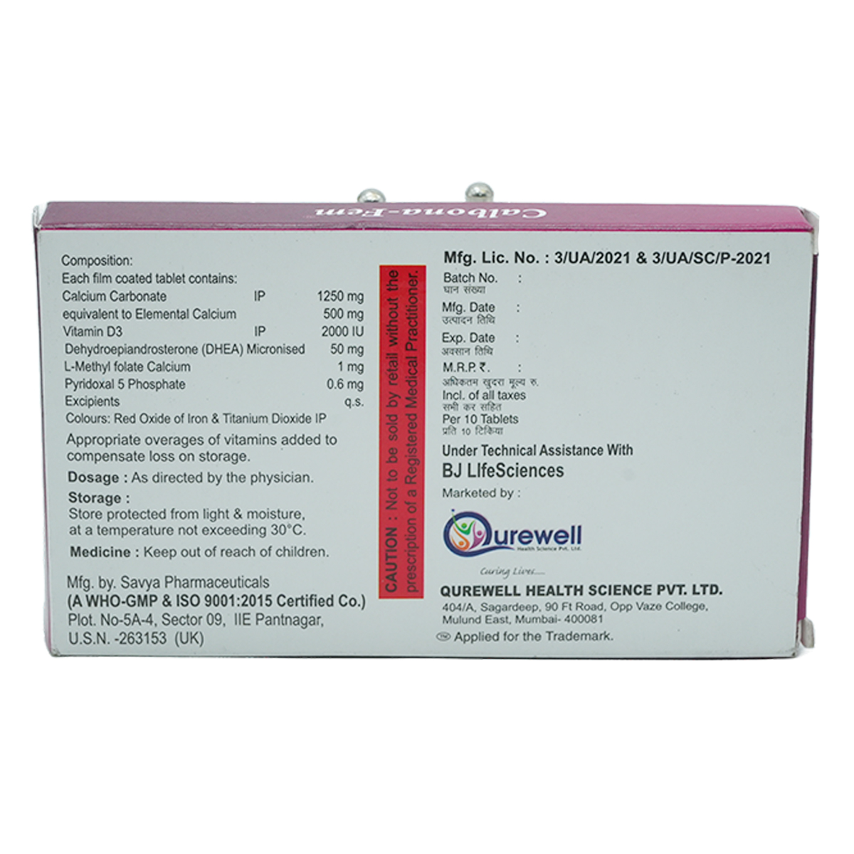 Calbona-Fem Tablet 10's, Pack of 10 Calbona-Fem Tablet 10's, Pack of 10