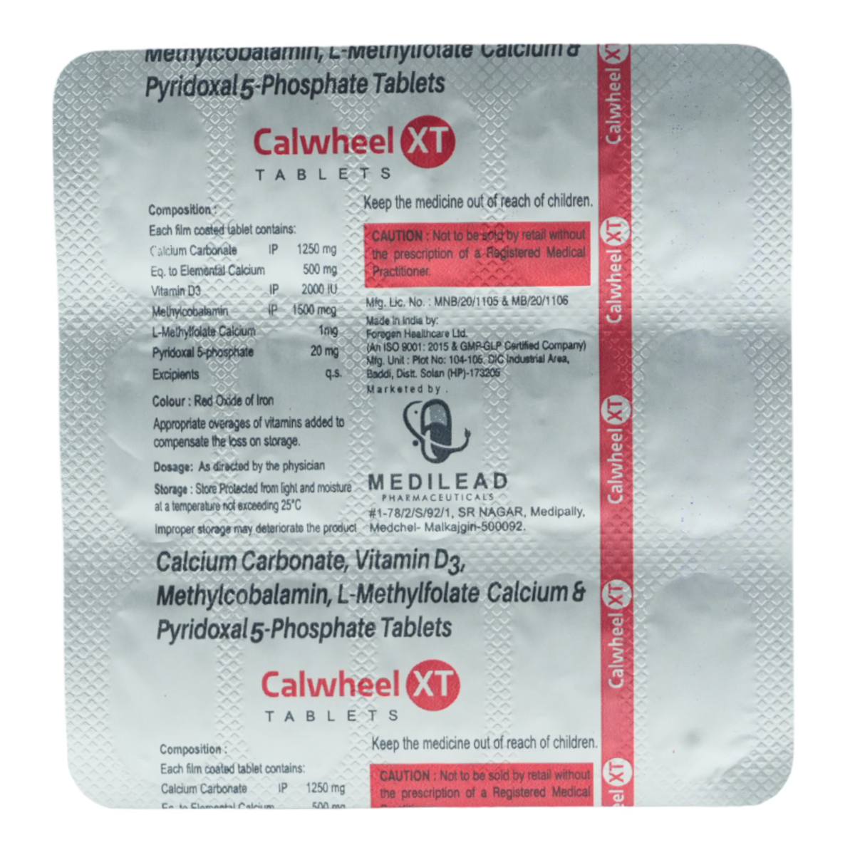 Calwheel XT Tablet 15's, Pack of 15 TabletS Calwheel XT Tablet 15's, Pack of 15 TabletS