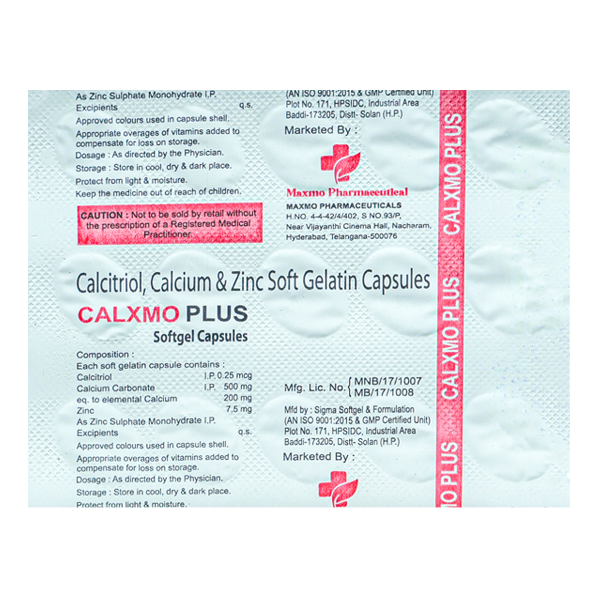 Calxmo Plus Softgel Capsule 15's, Pack of 15 SOFTGELSS Calxmo Plus Softgel Capsule 15's, Pack of 15 SOFTGELSS