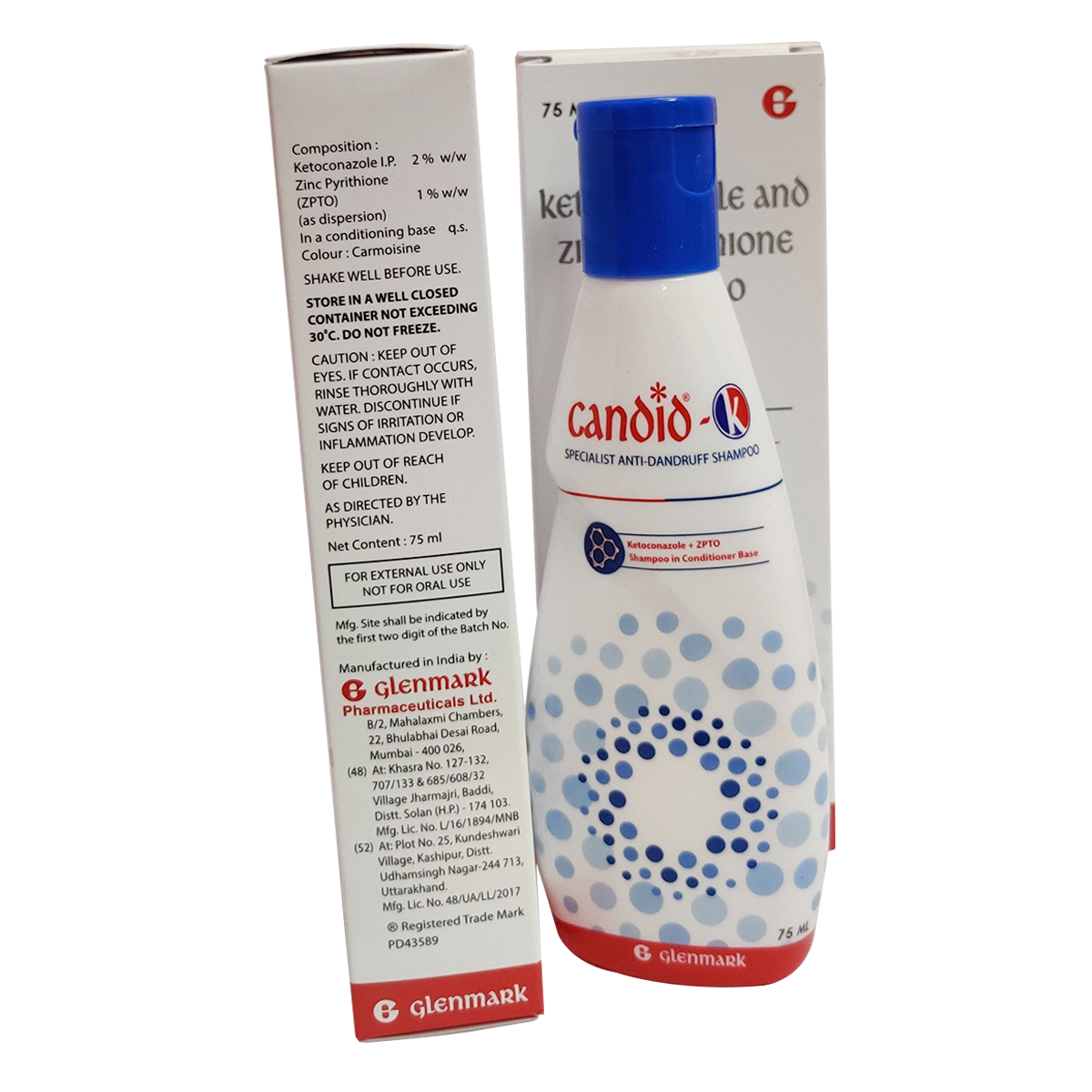 Candid-K Anti-Dandruff Shampoo 75 ml, Pack of 1 SHAMPOO Candid-K Anti-Dandruff Shampoo 75 ml, Pack of 1 SHAMPOO