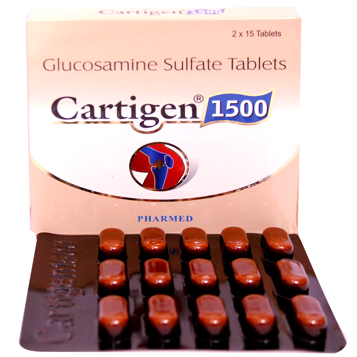 Cartigen 1500 mg Tablet 15's, Pack of 15 TABLETS Cartigen 1500 mg Tablet 15's, Pack of 15 TABLETS