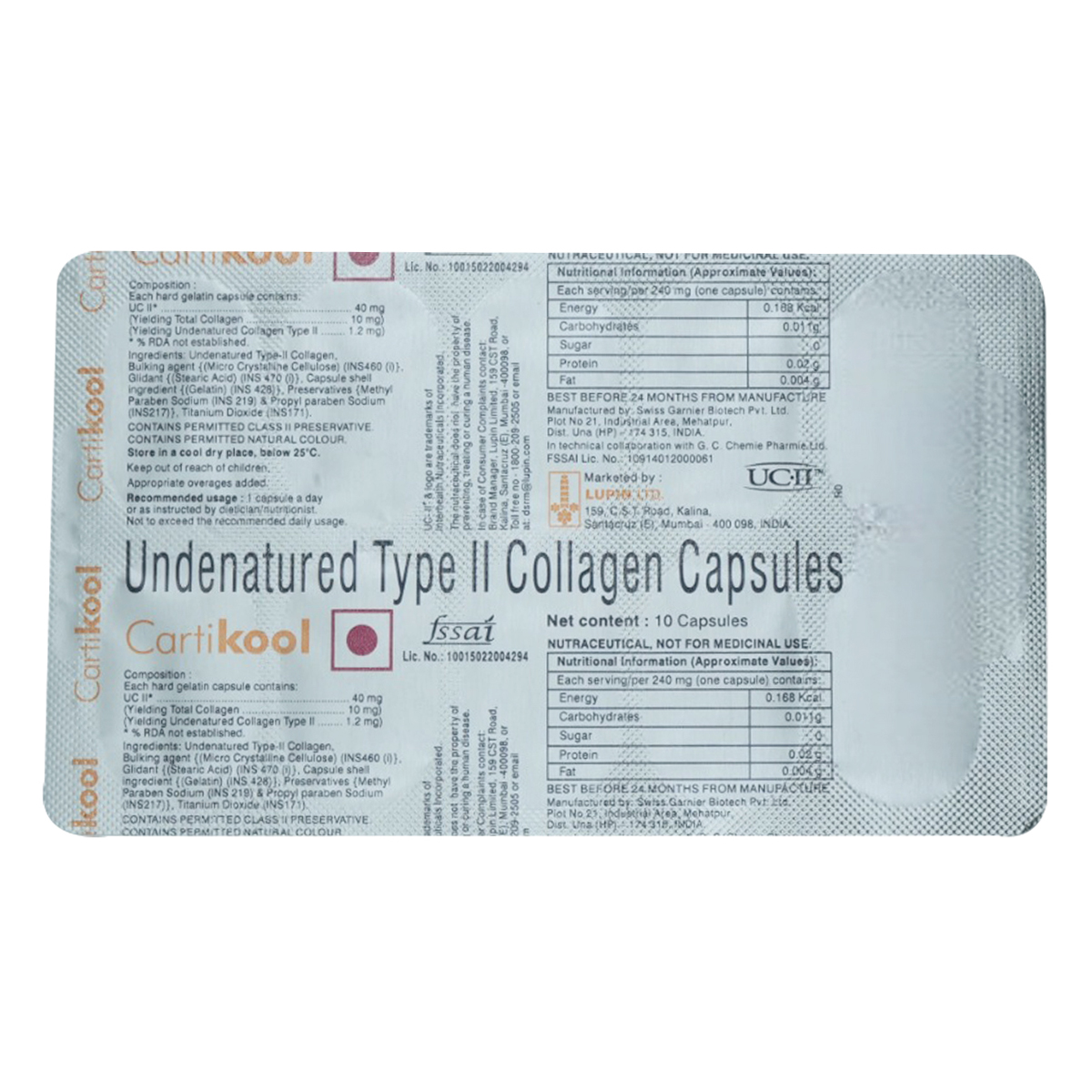 Cartikool Capsule 10's, Pack of 10 CAPSULES Cartikool Capsule 10's, Pack of 10 CAPSULES