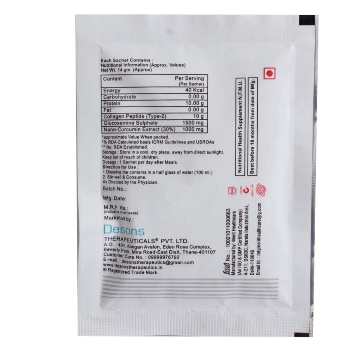 Cartiboost 14gm Orange Flav S/F Sachet 1's, Pack of 1 TABLET Cartiboost 14gm Orange Flav S/F Sachet 1's, Pack of 1 TABLET