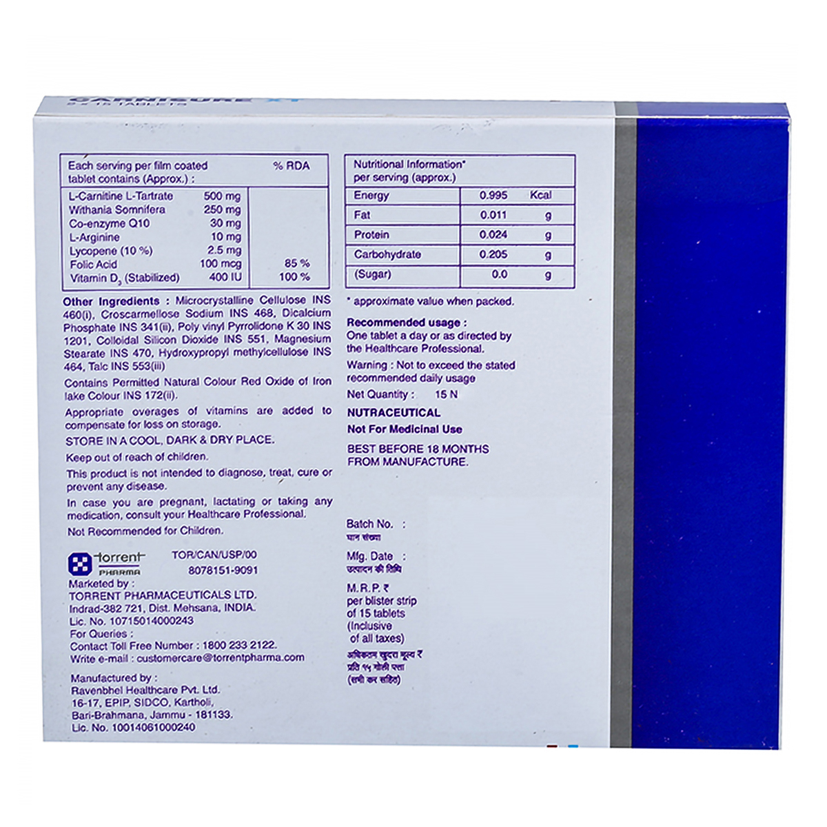 Carnisure XT Tablet 15's, Pack of 15 TABLETS Carnisure XT Tablet 15's, Pack of 15 TABLETS