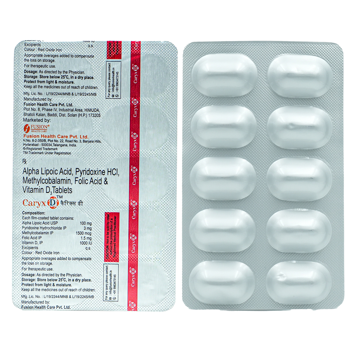 Caryx D Tablet 10's, Pack of 10 TabletS Caryx D Tablet 10's, Pack of 10 TabletS