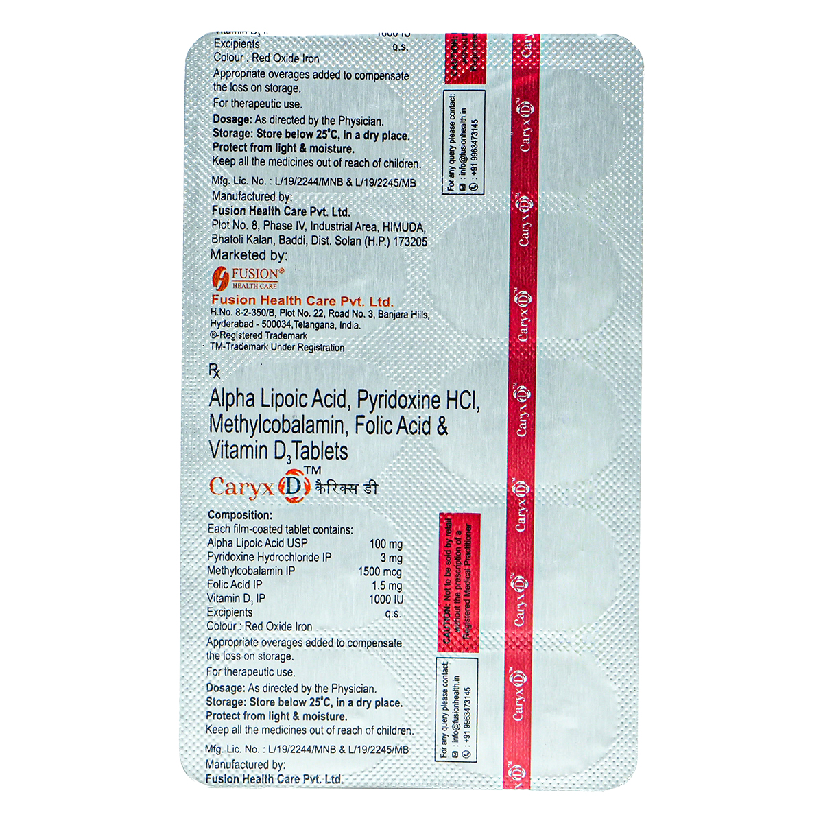 Caryx D Tablet 10's, Pack of 10 TabletS Caryx D Tablet 10's, Pack of 10 TabletS