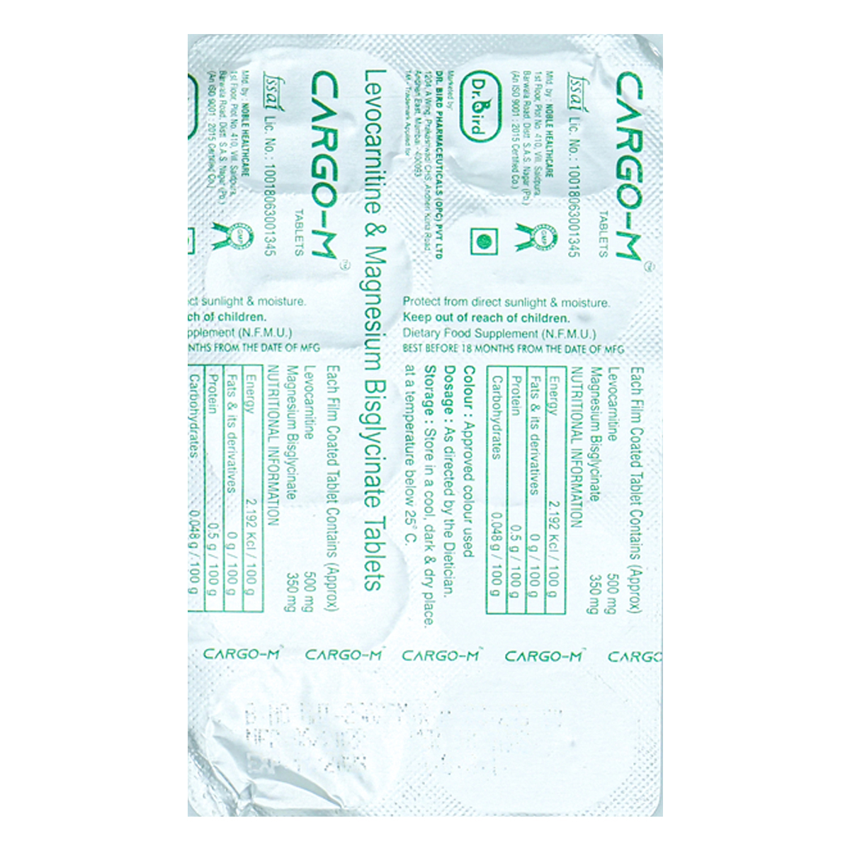 Cargo-M Tablet 10's, Pack of 10 TabletS Cargo-M Tablet 10's, Pack of 10 TabletS