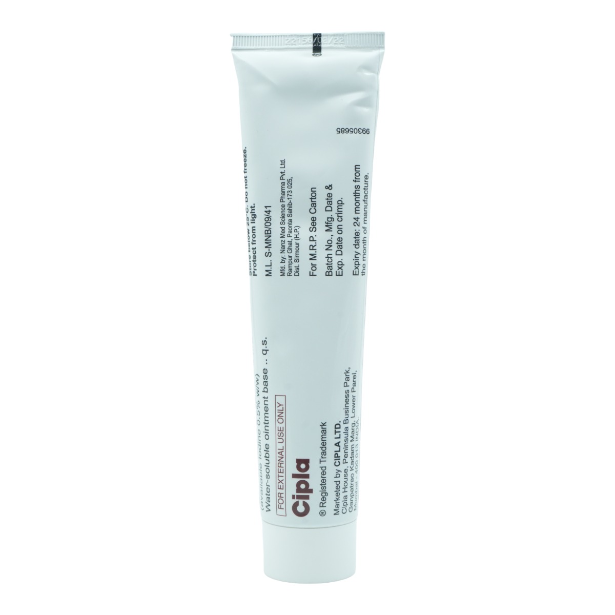 Cipladine 5% Ointment 125 gm, Pack of 1 Ointment Cipladine 5% Ointment 125 gm, Pack of 1 Ointment