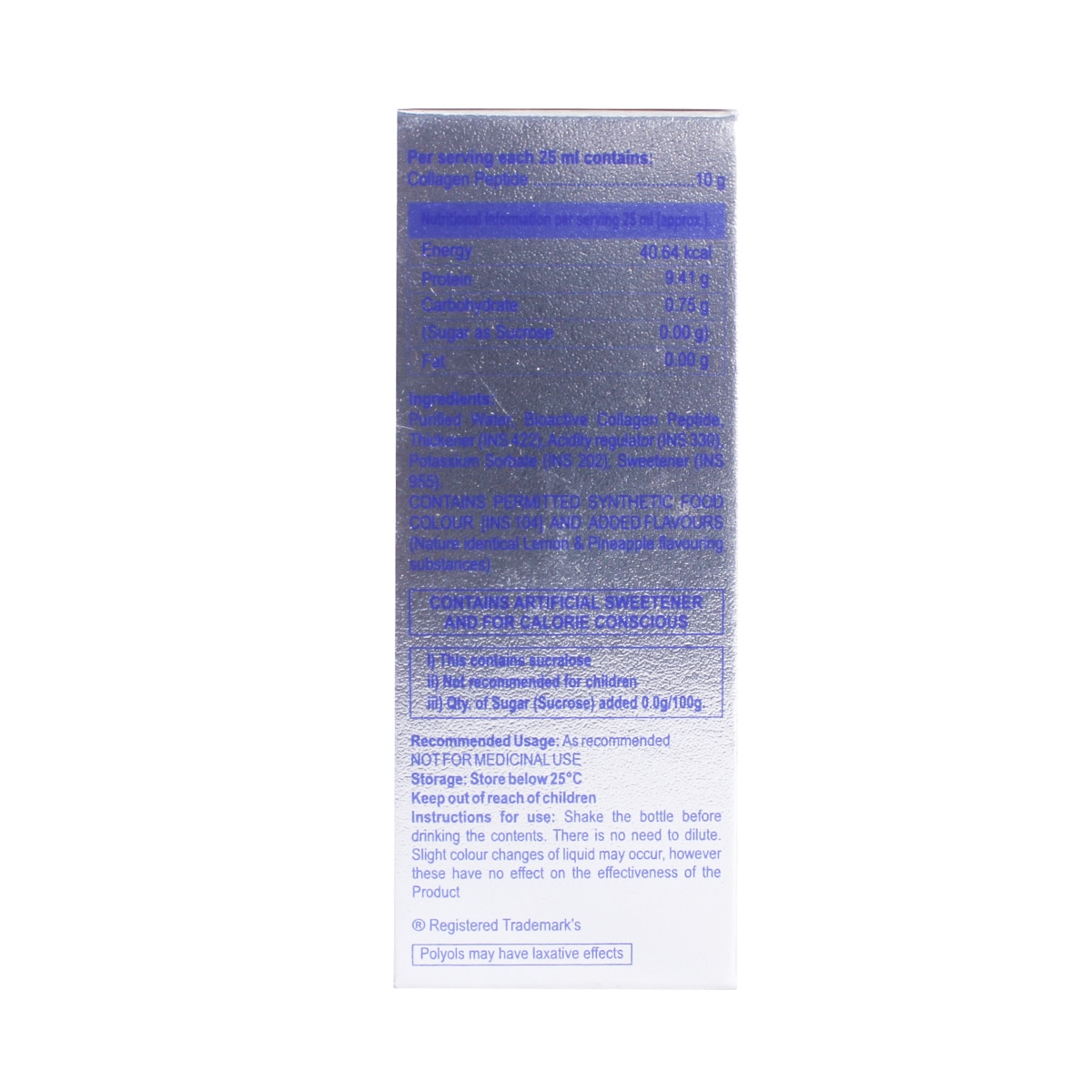 Collashot Sugar Free Solution 25 ml, Pack of 1 SOLUTION Collashot Sugar Free Solution 25 ml, Pack of 1 SOLUTION