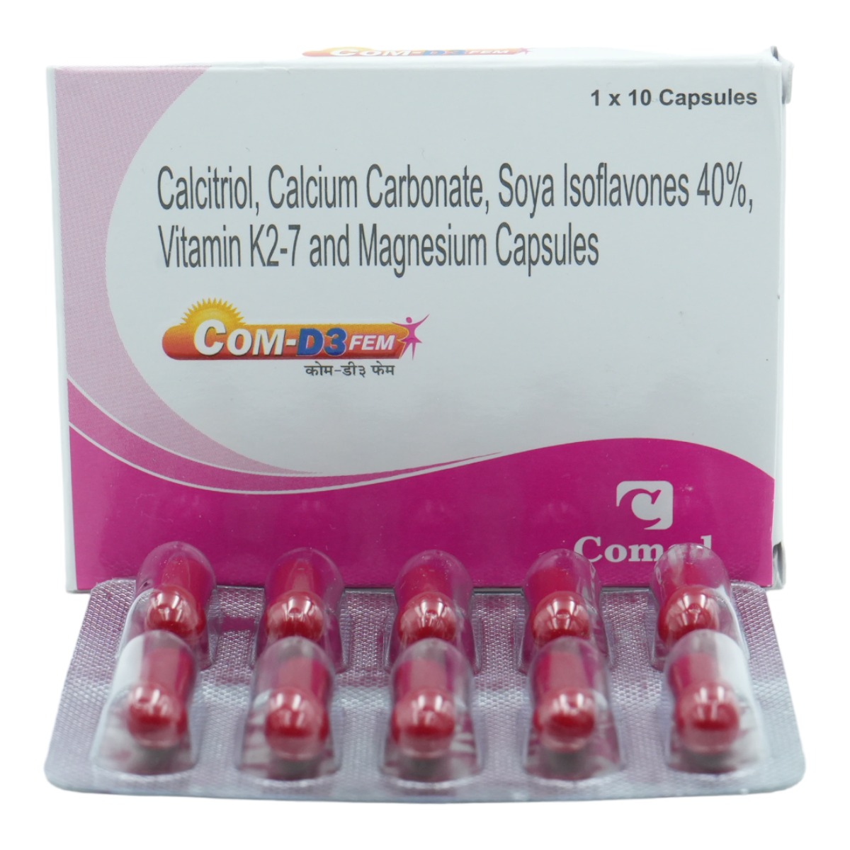 Com-D3 Fem Capsule 10's, Pack of 10 CapsuleS Com-D3 Fem Capsule 10's, Pack of 10 CapsuleS