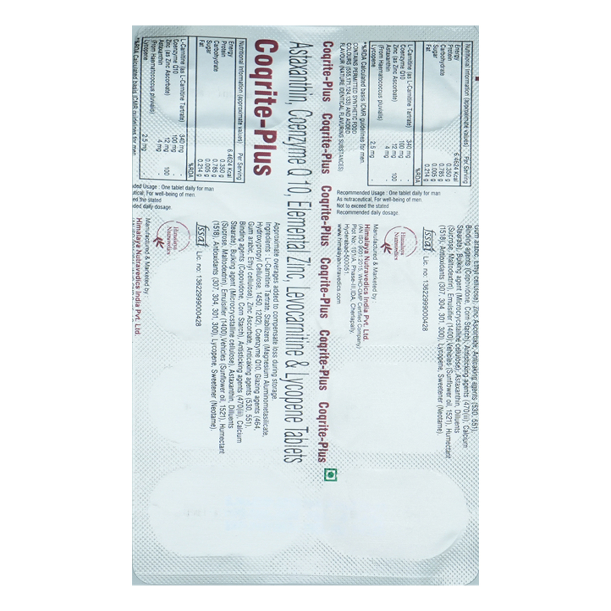 Coqrite-Plus Tablet 10's, Pack of 10 TABLETS Coqrite-Plus Tablet 10's, Pack of 10 TABLETS