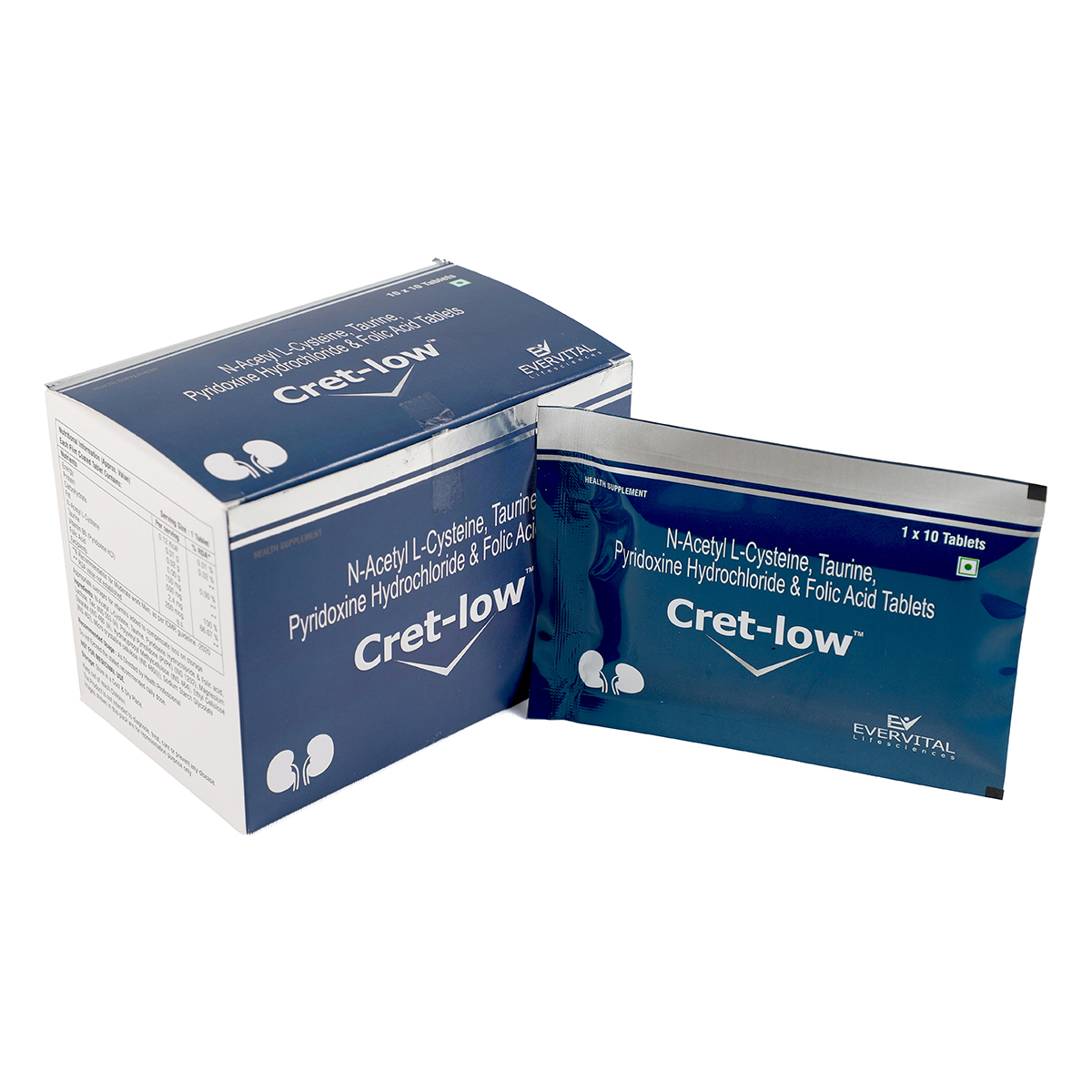 Cret-Low Tablet 10's, Pack of 10 TabletS Cret-Low Tablet 10's, Pack of 10 TabletS