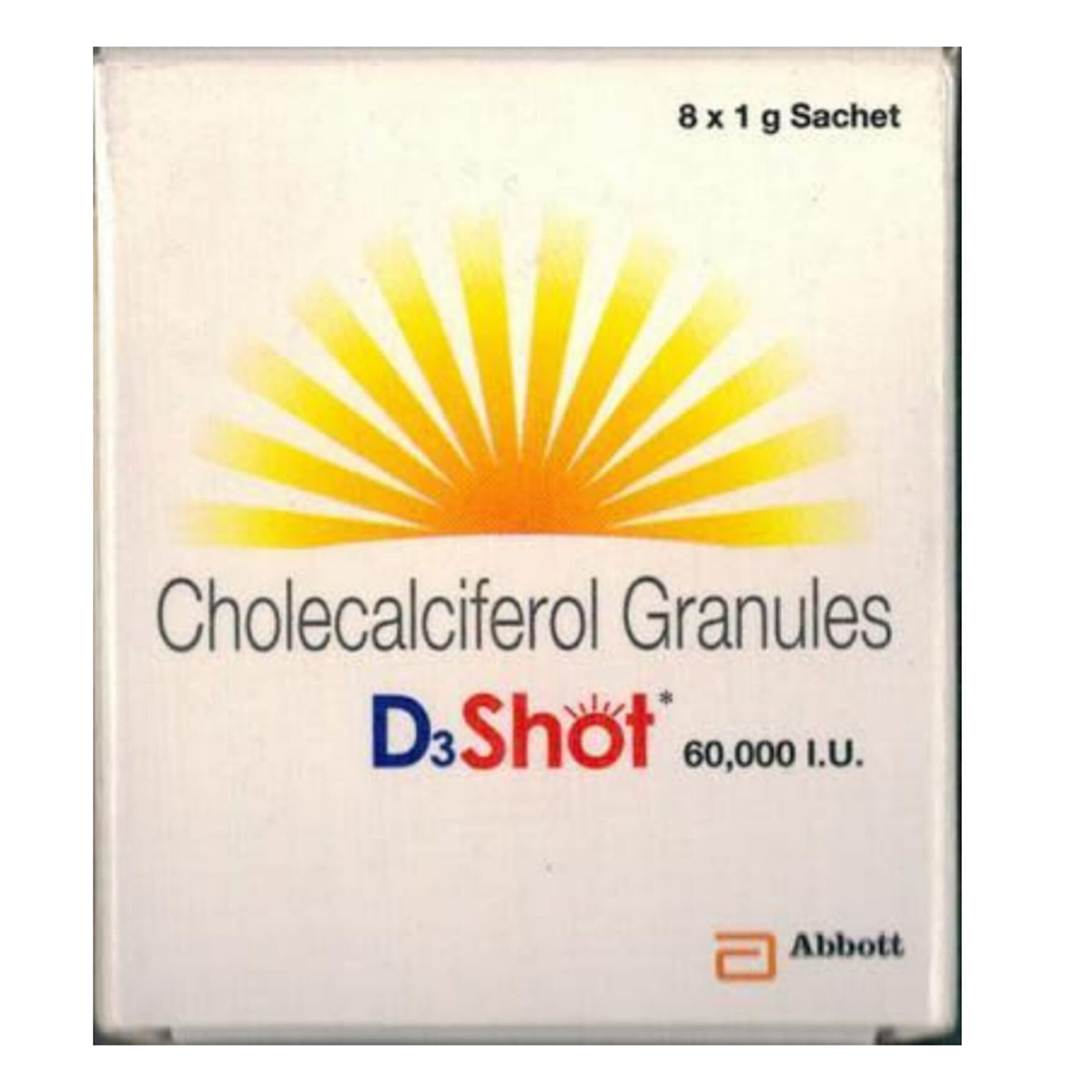 D3 Shot 60K Sachet 1 gm, Pack of 1 D3 Shot 60K Sachet 1 gm, Pack of 1