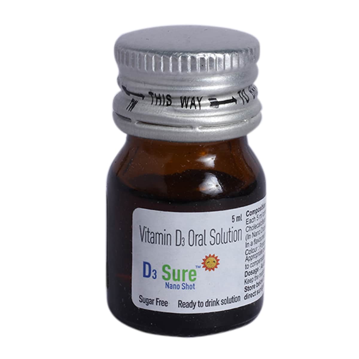 D3 Sure Nano Shot Oral Solution 5 ml, Pack of 1 D3 Sure Nano Shot Oral Solution 5 ml, Pack of 1