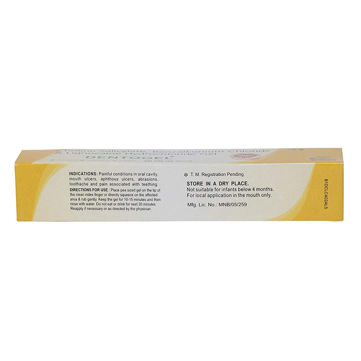 Dentogel Gel 15 gm, Pack of 1 Mouth Gel Dentogel Gel 15 gm, Pack of 1 Mouth Gel