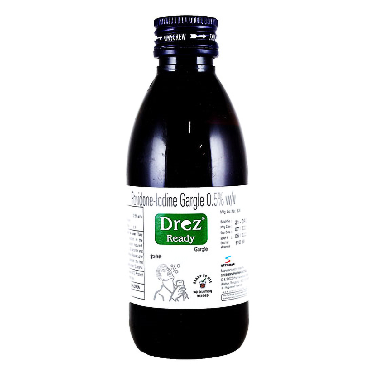 Drez Ready Gargle 150 ml, Pack of 1 SOLUTION Drez Ready Gargle 150 ml, Pack of 1 SOLUTION
