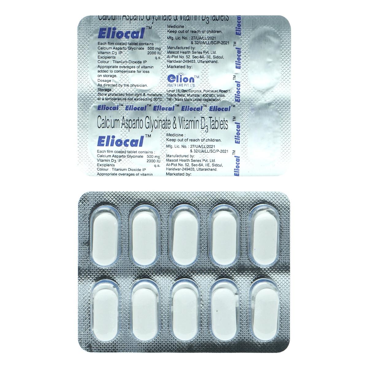 Eliocal Tablet 10's, Pack of 10 TABLETS Eliocal Tablet 10's, Pack of 10 TABLETS