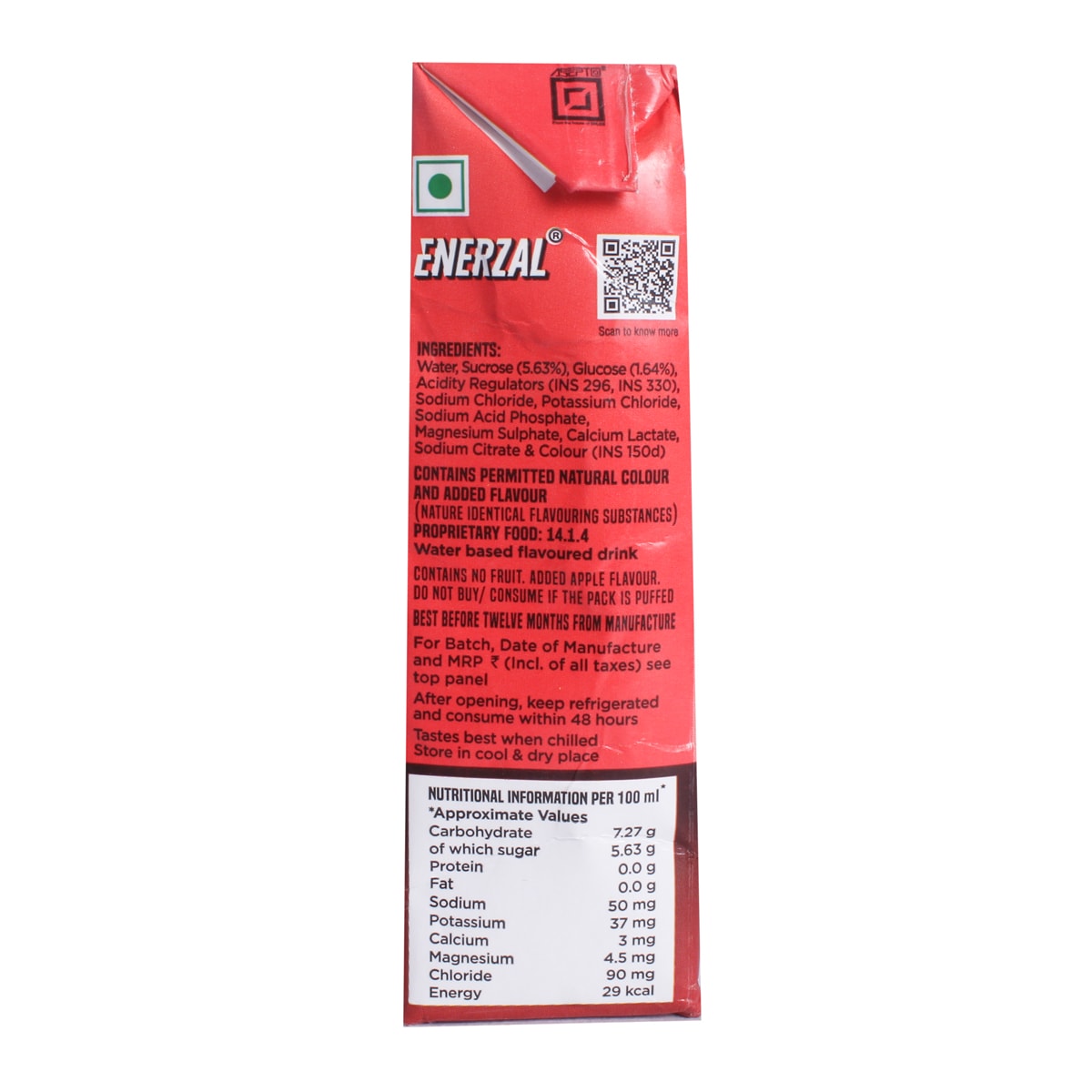 Enerzal Apple Flavour Energy Drink, 200 ml, Pack of 1 Enerzal Apple Flavour Energy Drink, 200 ml, Pack of 1