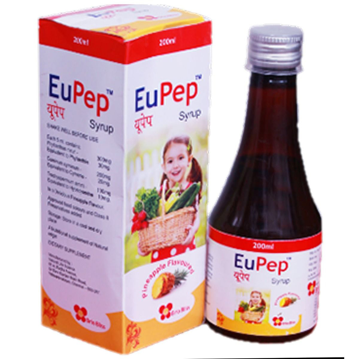 Eupep Pineapple Syrup 200 ml, Pack of 1 SYRUP Eupep Pineapple Syrup 200 ml, Pack of 1 SYRUP