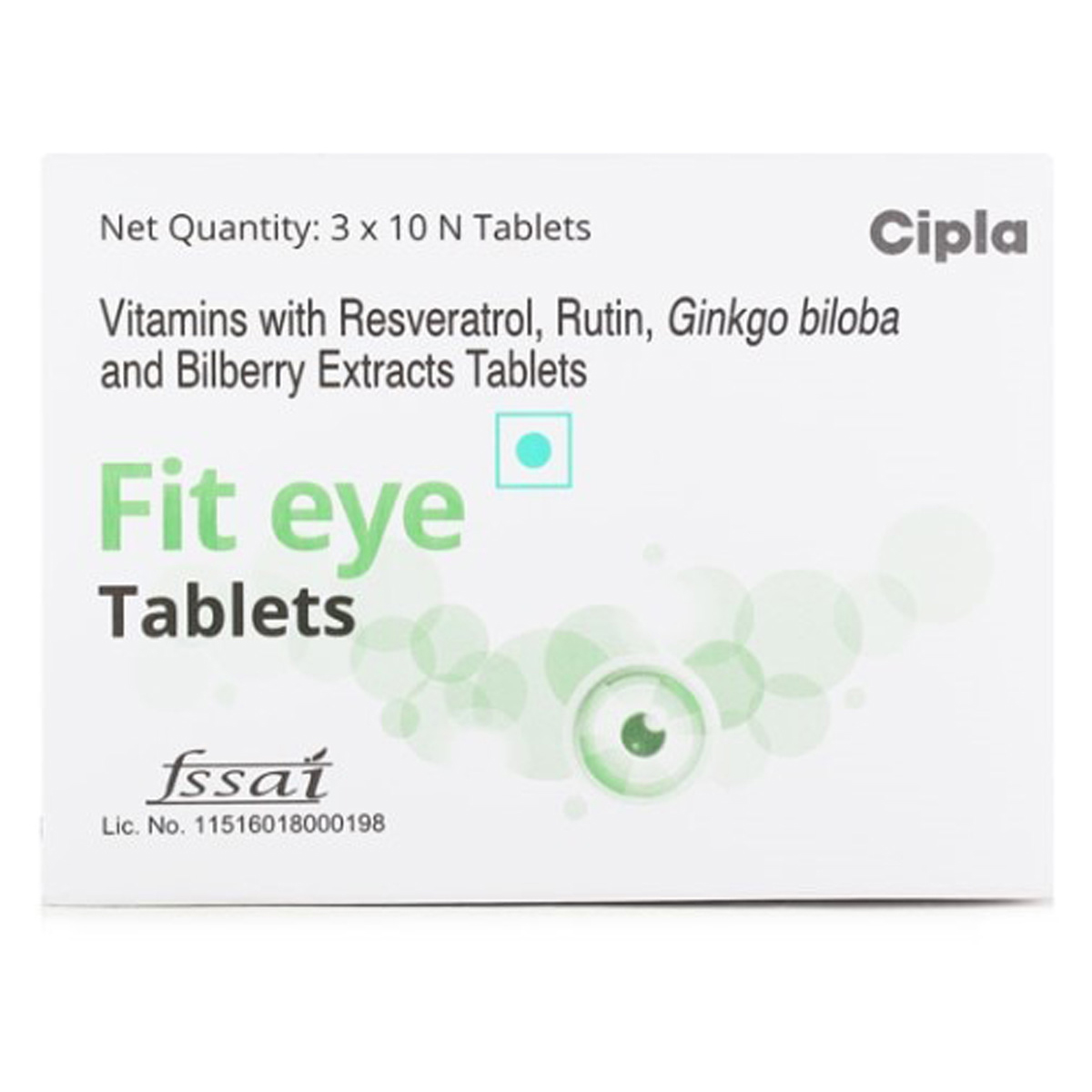 Fit Eye Tablet 10's, Pack of 10 TABLETS Fit Eye Tablet 10's, Pack of 10 TABLETS