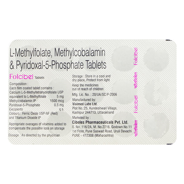 Folcibel Tablet 15's, Pack of 15 Folcibel Tablet 15's, Pack of 15
