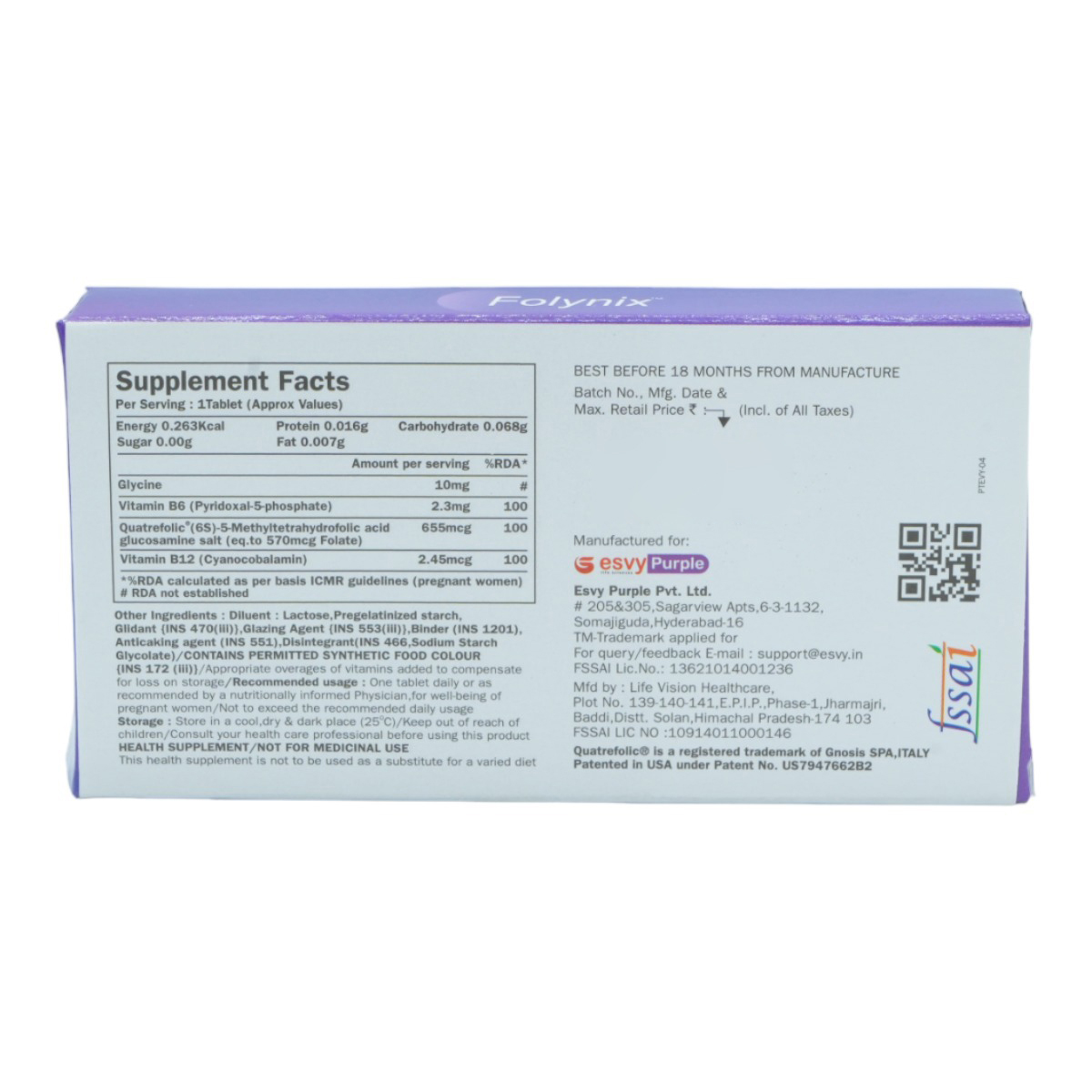 Folynix Tablet 15's, Pack of 15 TabletS Folynix Tablet 15's, Pack of 15 TabletS