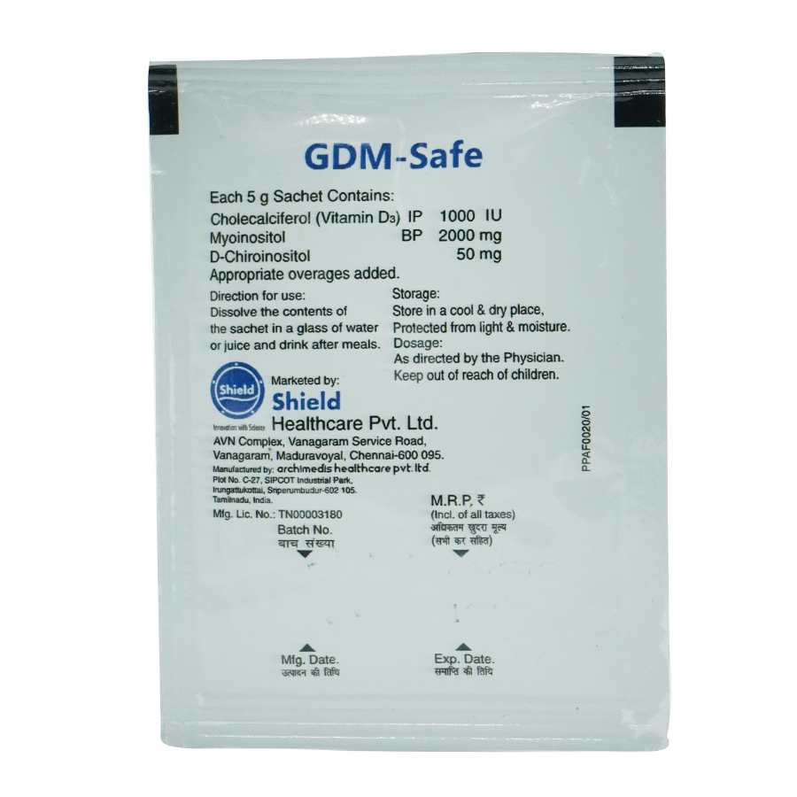 GDM-Safe Sachet 5 gm, Pack of 1 GDM-Safe Sachet 5 gm, Pack of 1