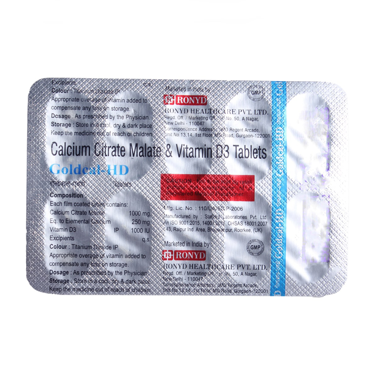 Goldcal-HD Tablet 10's, Pack of 10 TABLETS Goldcal-HD Tablet 10's, Pack of 10 TABLETS