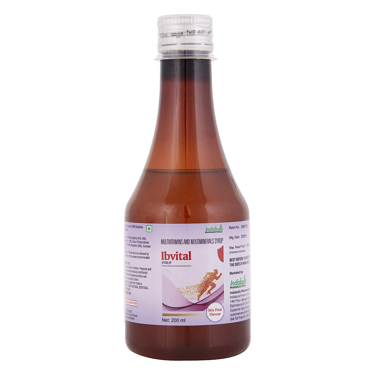 Ibvital Mix Fruit Syp 200Ml, Pack of 1 Liquid Ibvital Mix Fruit Syp 200Ml, Pack of 1 Liquid