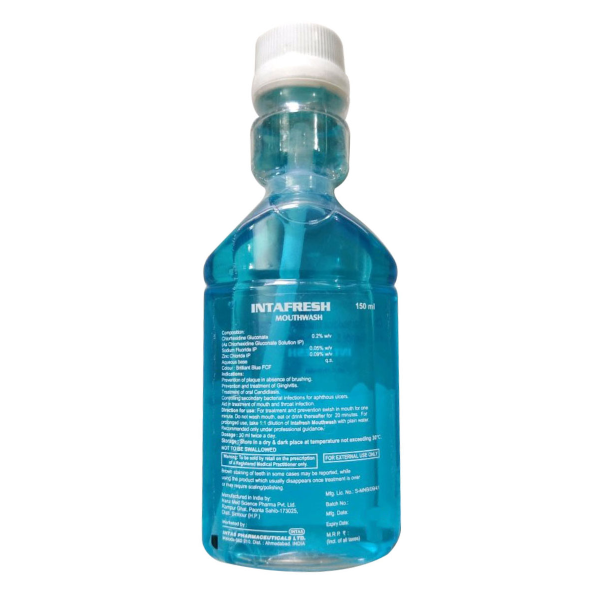 Intafresh Mouthwash 150Ml, Pack of 1 Intafresh Mouthwash 150Ml, Pack of 1