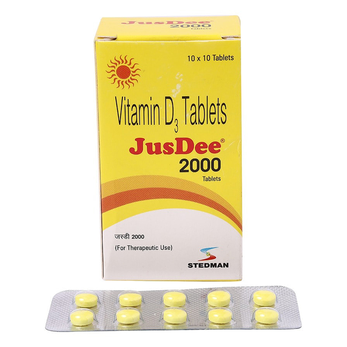 Jusdee 2000 Tablet 10's, Pack of 10 Jusdee 2000 Tablet 10's, Pack of 10