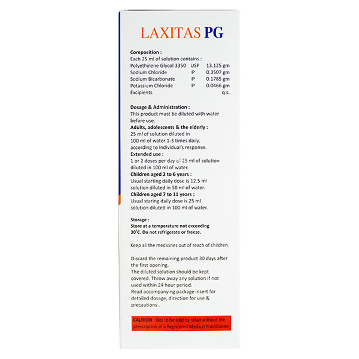 Laxitas PG Solution 200 ml, Pack of 1 Laxitas PG Solution 200 ml, Pack of 1