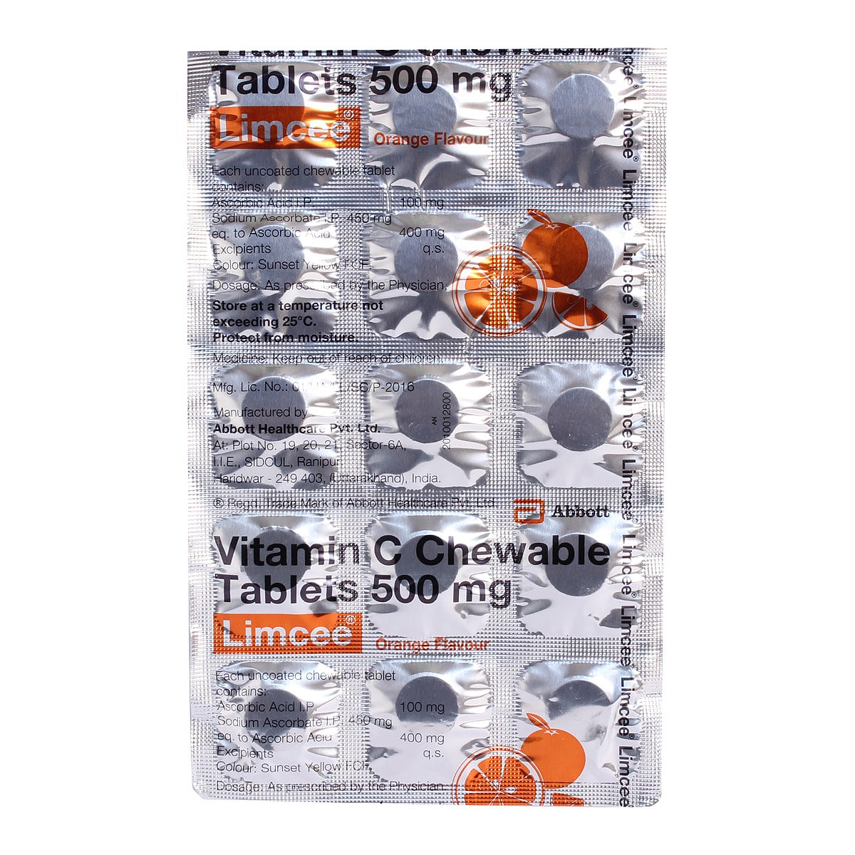 Limcee 500 mg Chewable Orange Tablet 15's, Pack of 15 TABLETS Limcee 500 mg Chewable Orange Tablet 15's, Pack of 15 TABLETS