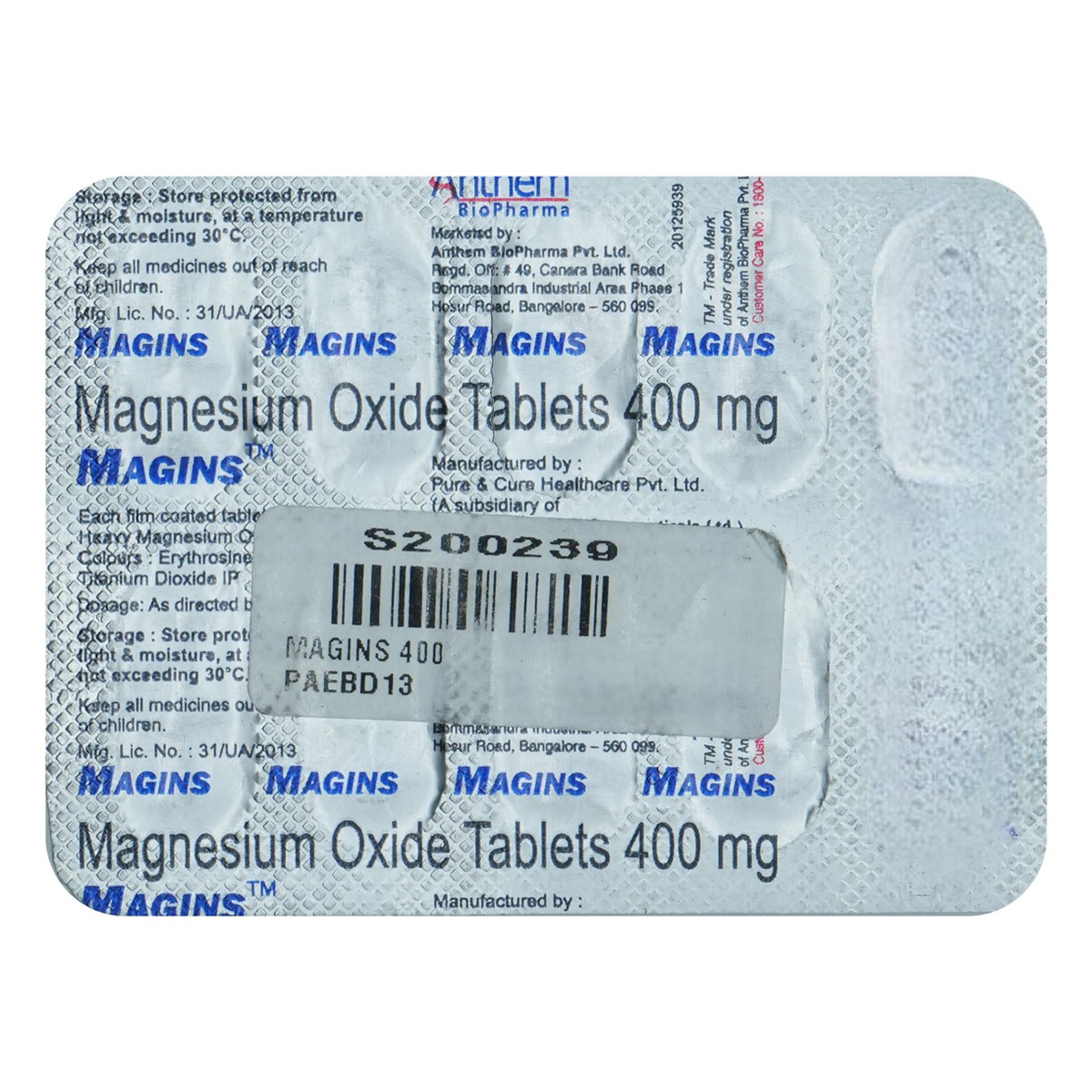 Magins Tablet 10's, Pack of 10 TabletS Magins Tablet 10's, Pack of 10 TabletS