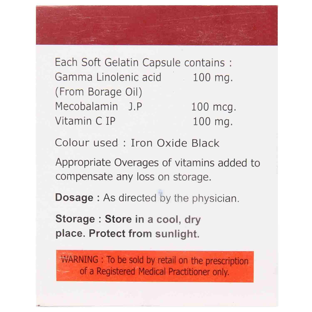 Mecgla Capsule 10's, Pack of 10 CAPSULES Mecgla Capsule 10's, Pack of 10 CAPSULES