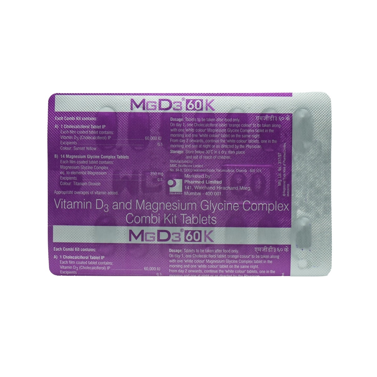 Mgd3 60K Tab Combi Kit (14+1), Pack of 1 TABLET Mgd3 60K Tab Combi Kit (14+1), Pack of 1 TABLET