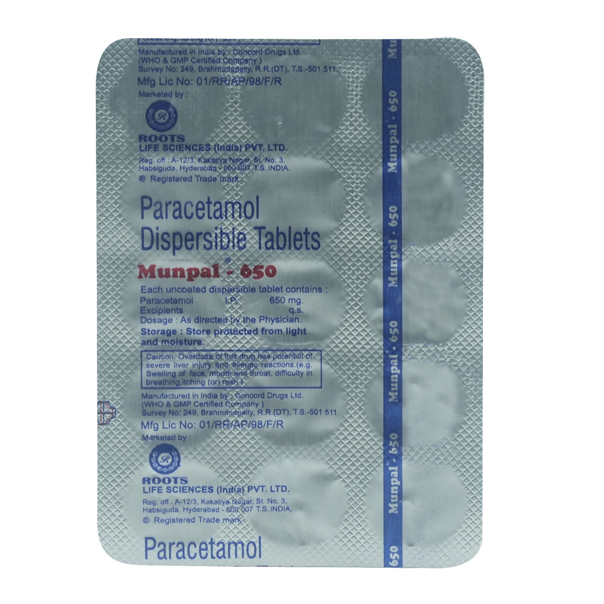 Munpal 650 mg Tablet 15's, Pack of 15 TabletS Munpal 650 mg Tablet 15's, Pack of 15 TabletS
