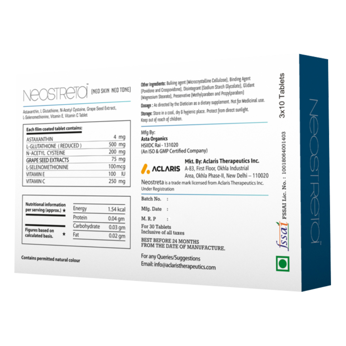 Neostreta Tablet 10's, Pack of 10 TabletS Neostreta Tablet 10's, Pack of 10 TabletS